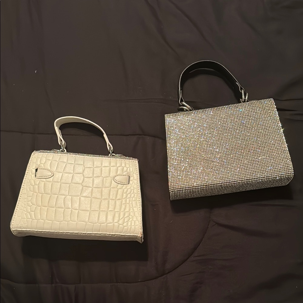 Silver Rhinestone Handbags - Picture 4 of 13